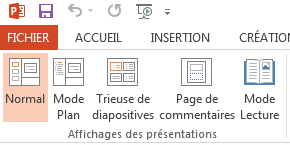 les modes d'affichage PPT